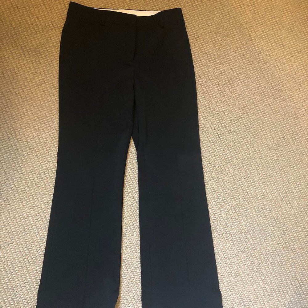 Tahari black pants with flared leg